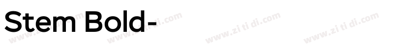 Stem Bold字体转换